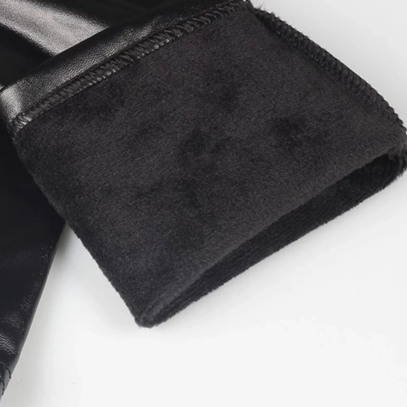 Women's Winter Casual High-Waist Faux Leather Warm Leggings