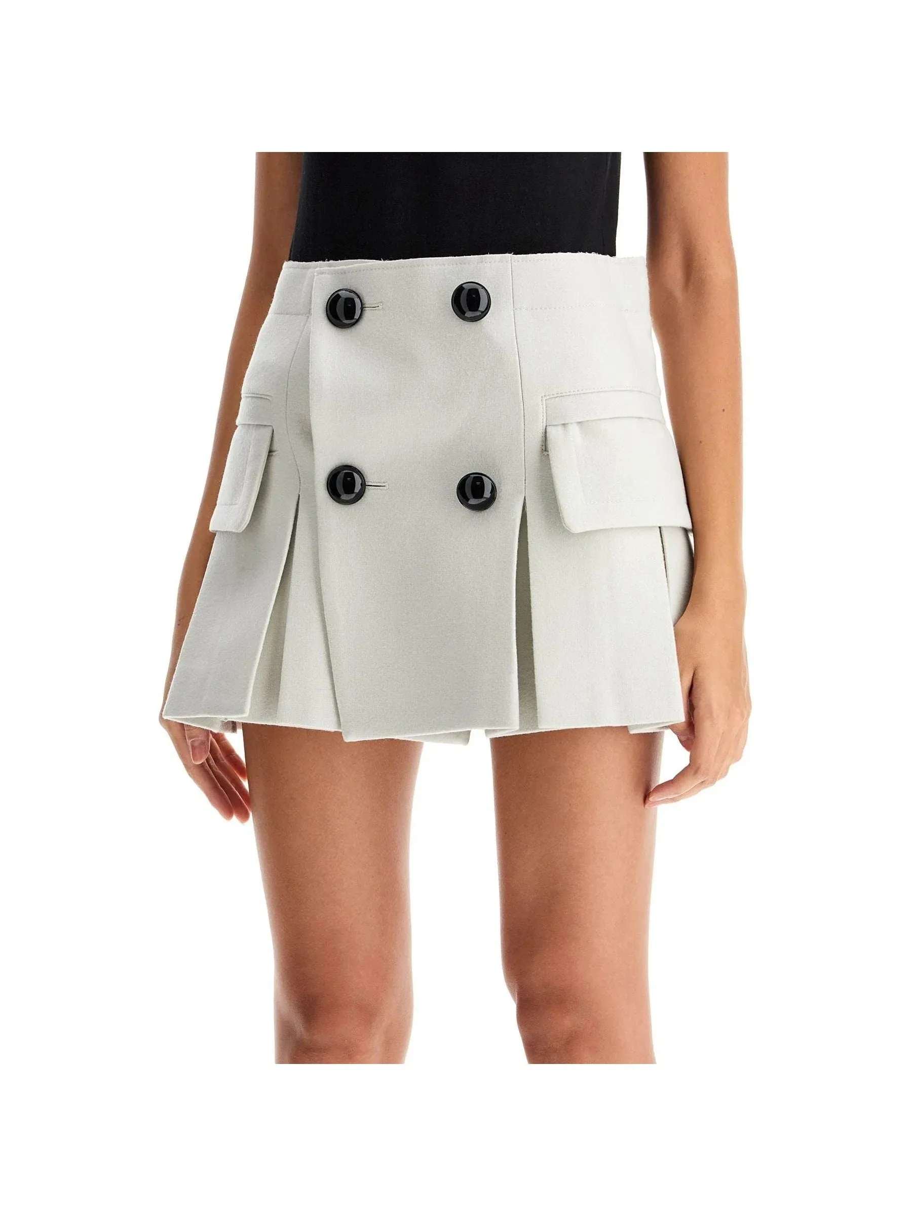 Wool Mini Skirt