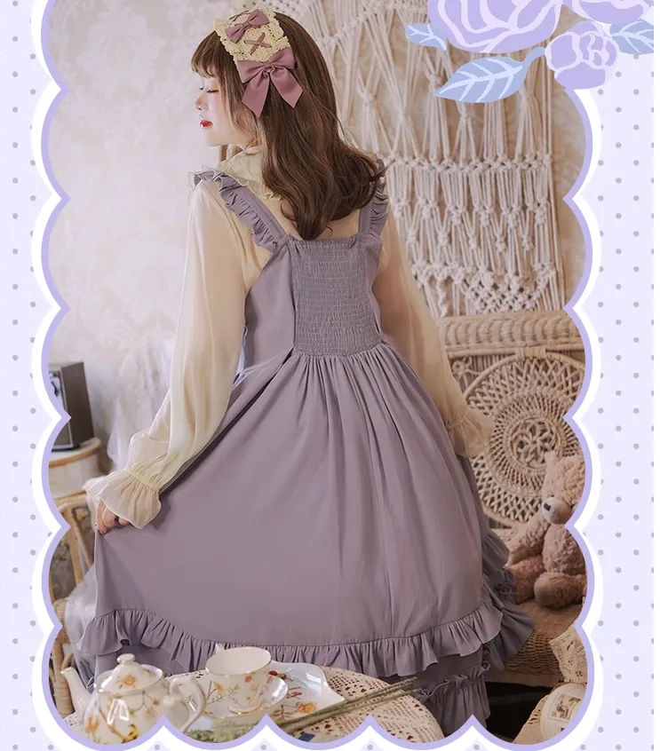 Yingtang~French Rose~Plus Size Lolita Dress Winter Lolita Sweater Set