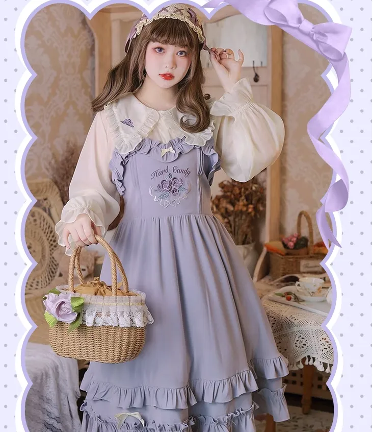 Yingtang~French Rose~Plus Size Lolita Dress Winter Lolita Sweater Set