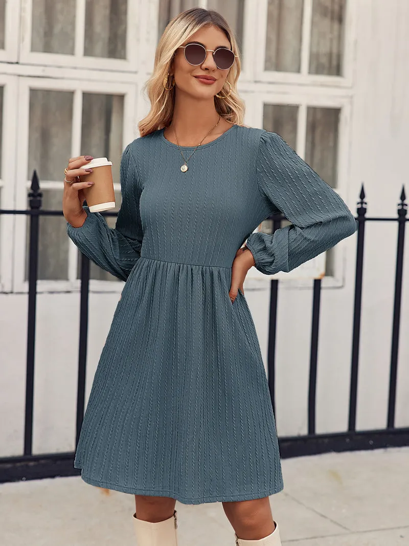 Zeagoo Women's Casual Knit Sweater Dress with Pockets