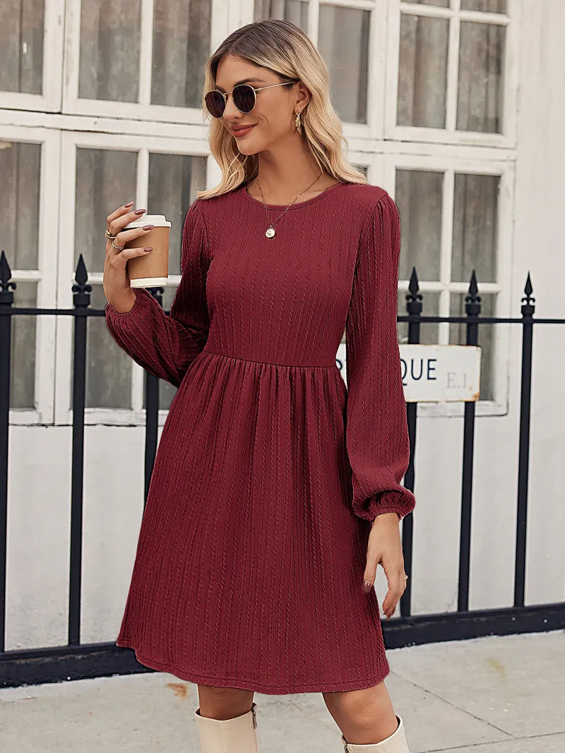Zeagoo Women's Casual Knit Sweater Dress with Pockets