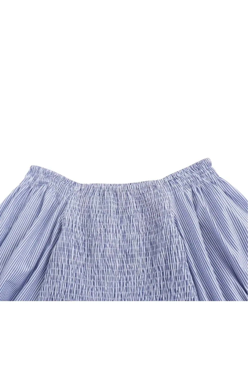 'Zoe' Cutwork Embroidered Striped Dress