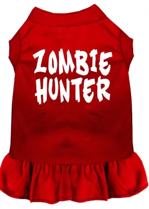 Zombie Hunter Screen Print Dress Red Sm (10)