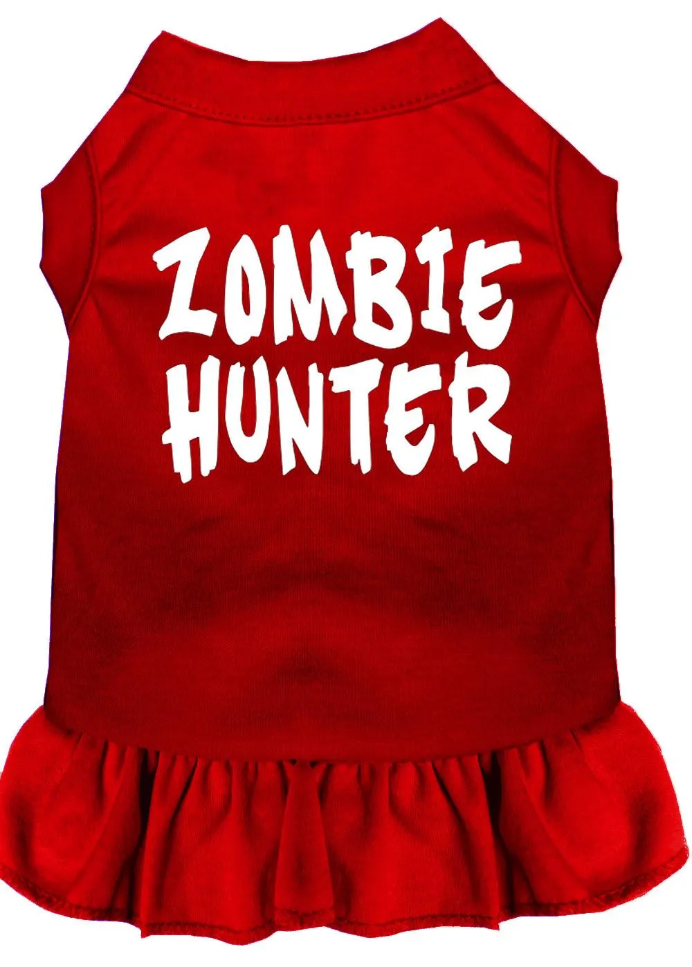 Zombie Hunter Screen Print Dress Red Sm (10)